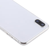 Battery Back Cover Assembly with Side Keys & Wireless Charging Module & Volume Button Flex Cable & Card Tray for iPhone X(White)