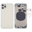 Back Housing Cover with SIM Card Tray & Side keys & Camera Lens for iPhone 11 Pro(Silver) - Back Cover by PMC TechLife | Online Shopping South Africa | PMC TechLife