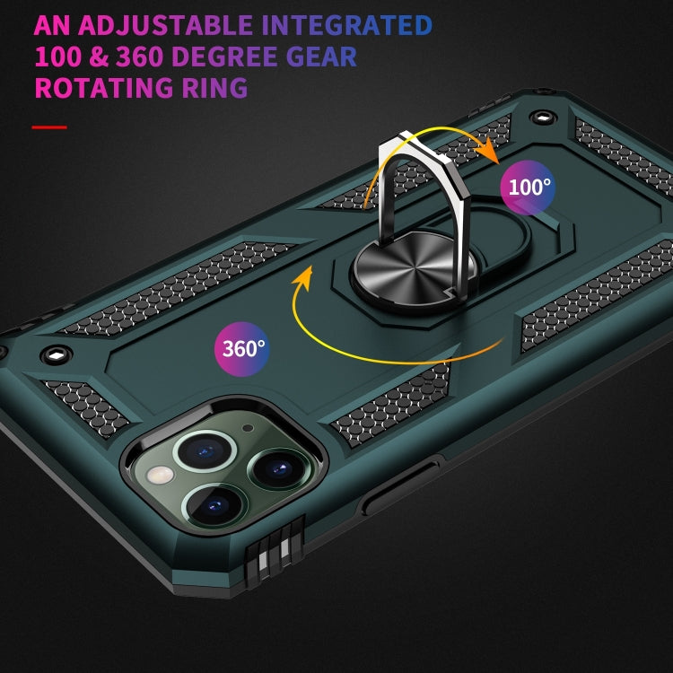Armor Shockproof TPU + PC Protective Case for iPhone 11, with 360 Degree Rotation Holder (Green) - iPhone 11 Cases by PMC TechLife | Online Shopping South Africa | PMC TechLife | Buy Now Pay Later Mobicred