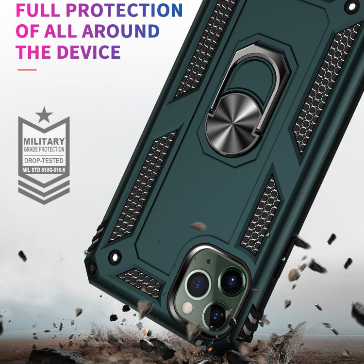 Armor Shockproof TPU + PC Protective Case for iPhone 11, with 360 Degree Rotation Holder (Green) - iPhone 11 Cases by PMC TechLife | Online Shopping South Africa | PMC TechLife | Buy Now Pay Later Mobicred