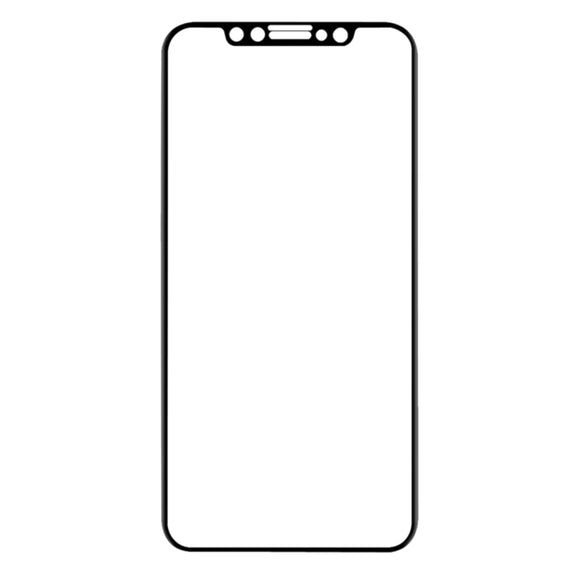 For iPhone 11 Pro Max / XS Max 0.1mm 9H Full Screen Flexible Fiber Tempered Glass Film(Black)