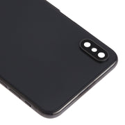 Battery Back Cover Assembly (with Side Keys & Speaker Ringer Buzzer & Motor & Camera Lens & Card Tray & Power Button + Volume Button + Charging Port + Signal Flex Cable & Wireless Charging Module) for iPhone XS Max(Black)