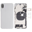 Battery Back Cover Assembly (with Side Keys & Speaker Ringer Buzzer & Motor & Camera Lens & Card Tray & Power Button + Volume Button + Charging Port + Signal Flex Cable & Wireless Charging Module) for iPhone XS Max(White) - Back Cover by PMC TechLife | Online Shopping South Africa | PMC TechLife | Buy Now Pay Later Mobicred