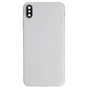 Battery Back Cover Assembly (with Side Keys & Speaker Ringer Buzzer & Motor & Camera Lens & Card Tray & Power Button + Volume Button + Charging Port + Signal Flex Cable & Wireless Charging Module) for iPhone XS Max(White)