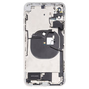 Battery Back Cover Assembly (with Side Keys & Speaker Ringer Buzzer & Motor & Camera Lens & Card Tray & Power Button + Volume Button + Charging Port + Signal Flex Cable & Wireless Charging Module) for iPhone XS Max(White)