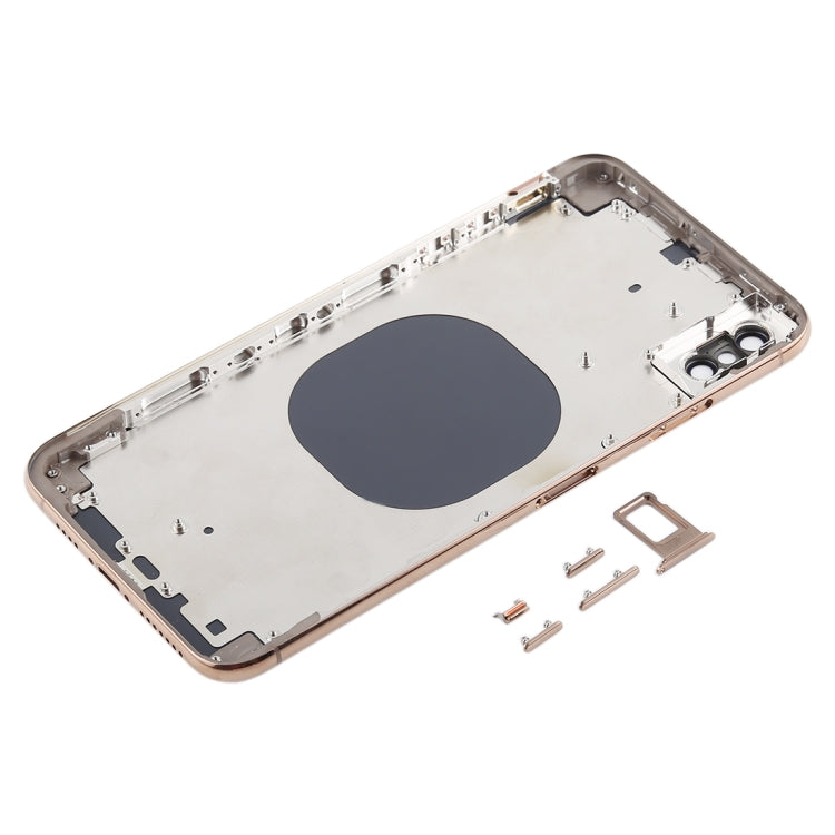 Back Cover with Camera Lens & SIM Card Tray & Side Keys for iPhone XS Max(Gold) - Back Cover by PMC TechLife | Online Shopping South Africa | PMC TechLife