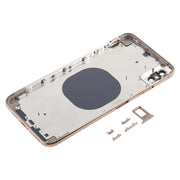 Back Cover with Camera Lens & SIM Card Tray & Side Keys for iPhone XS Max(Gold)