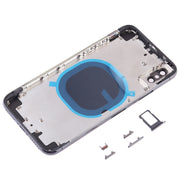 Back Cover with Camera Lens & SIM Card Tray & Side Keys for iPhone XS Max(Red)