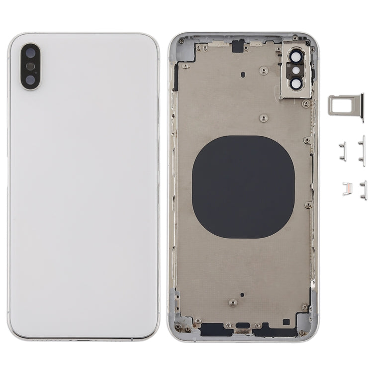Back Cover with Camera Lens & SIM Card Tray & Side Keys for iPhone XS Max(White) - Back Cover by PMC TechLife | Online Shopping South Africa | PMC TechLife