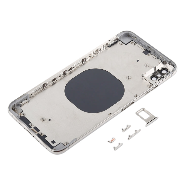Back Cover with Camera Lens & SIM Card Tray & Side Keys for iPhone XS Max(White)
