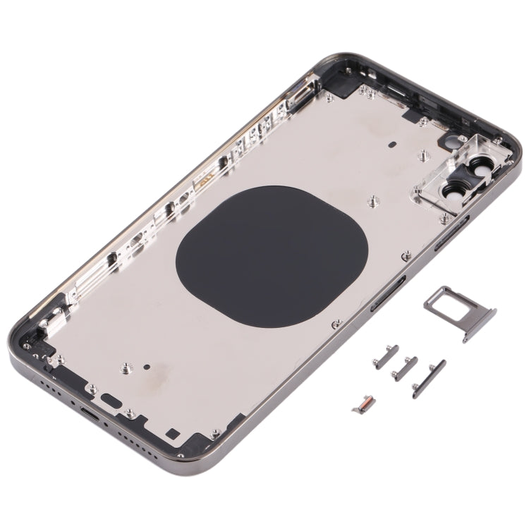 Back Housing Cover with Appearance Imitation of iP13 Pro Max for iPhone XS Max(Black)