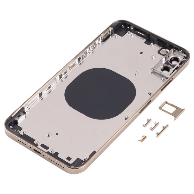 Back Housing Cover with Appearance Imitation of iP13 Pro Max for iPhone XS Max(Gold)
