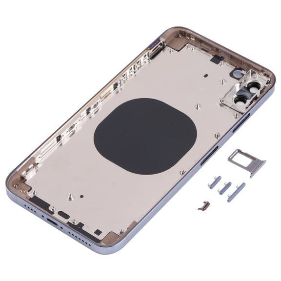 Back Housing Cover with Appearance Imitation of iP13 Pro Max for iPhone XS Max(Blue)