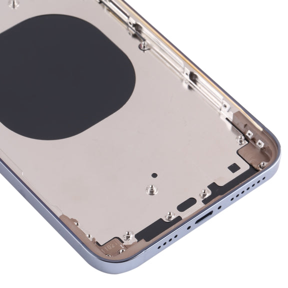 Back Housing Cover with Appearance Imitation of iP13 Pro Max for iPhone XS Max(Blue)