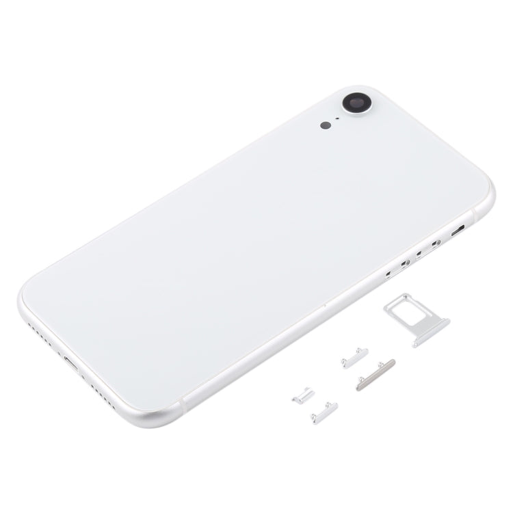 Back Housing Cover with Camera Lens & SIM Card Tray & Side Keys for iPhone XR(White) - Back Cover by PMC TechLife | Online Shopping South Africa | PMC TechLife