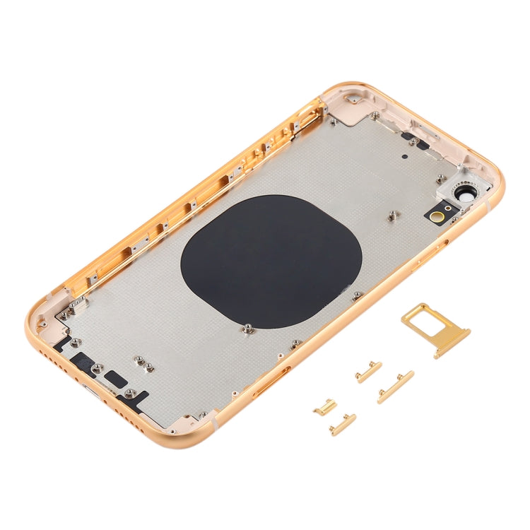 Back Housing Cover with Camera Lens & SIM Card Tray & Side Keys for iPhone XR(Yellow) - Back Cover by PMC TechLife | Online Shopping South Africa | PMC TechLife