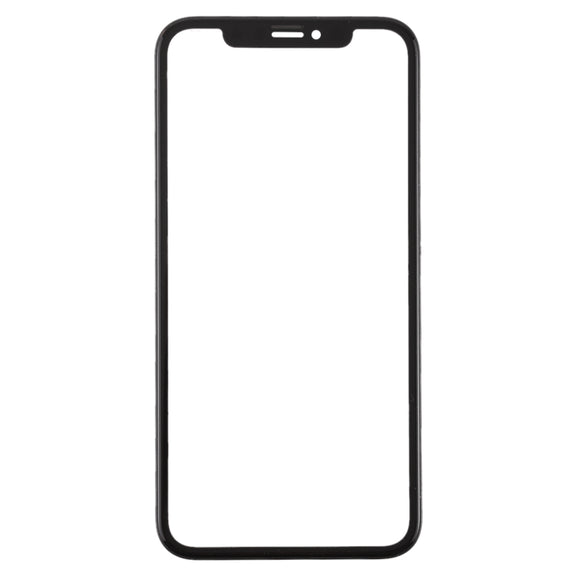 Front Screen Outer Glass Lens with Frame + OCA Optically Clear Adhesive for iPhone XR(Black)