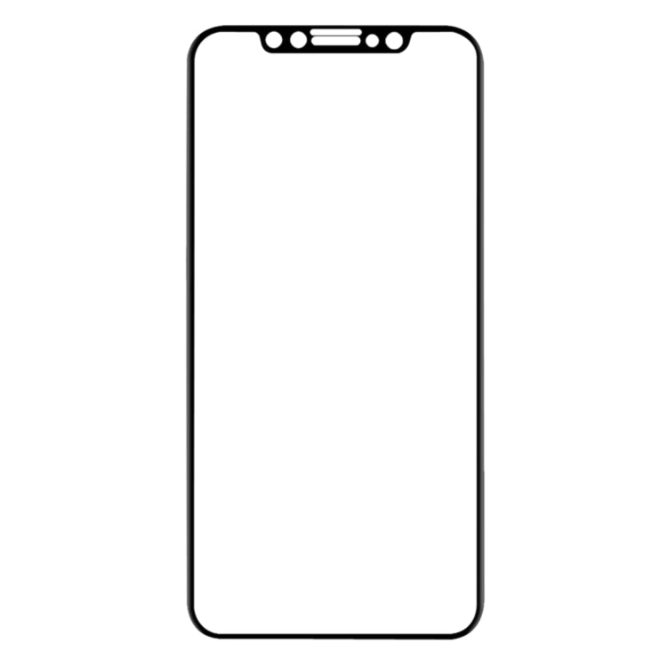 For iPhone 11 / XR 0.1mm 9H Full Screen Flexible Fiber Tempered Glass Film(Black)