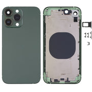 Frosted Frame Back Housing Cover with Appearance Imitation of iP13 Pro for iPhone XR(Green)