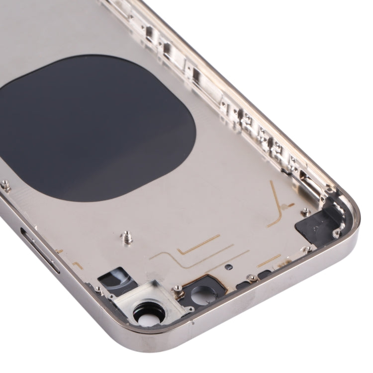 Stainless Steel Material Back Housing Cover with Appearance Imitation of iP13 Pro for iPhone XR(Black) - Back Cover by PMC TechLife | Online Shopping South Africa | PMC TechLife