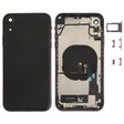 Battery Back Cover Assembly (with Side Keys & Speaker Ringer Buzzer & Motor & Camera Lens & Card Tray & Power Button + Volume Button + Charging Port + Signal Flex Cable & Wireless Charging Module) for iPhone XR(Black) - Back Cover by PMC TechLife | Online Shopping South Africa | PMC TechLife | Buy Now Pay Later Mobicred