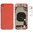 Battery Back Cover Assembly (with Side Keys & Speaker Ringer Buzzer & Motor & Camera Lens & Card Tray & Power Button + Volume Button + Charging Port + Signal Flex Cable & Wireless Charging Module) for iPhone XR(Orange) - Back Cover by PMC TechLife | Online Shopping South Africa | PMC TechLife | Buy Now Pay Later Mobicred