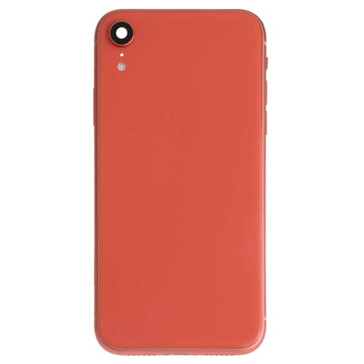 Battery Back Cover Assembly (with Side Keys & Speaker Ringer Buzzer & Motor & Camera Lens & Card Tray & Power Button + Volume Button + Charging Port + Signal Flex Cable & Wireless Charging Module) for iPhone XR(Orange) - Back Cover by PMC TechLife | Online Shopping South Africa | PMC TechLife | Buy Now Pay Later Mobicred
