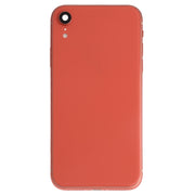 Battery Back Cover Assembly (with Side Keys & Speaker Ringer Buzzer & Motor & Camera Lens & Card Tray & Power Button + Volume Button + Charging Port + Signal Flex Cable & Wireless Charging Module) for iPhone XR(Orange)