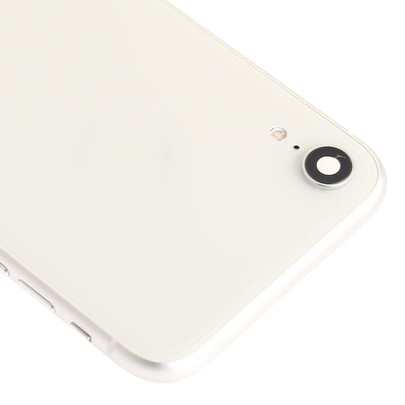 Battery Back Cover Assembly (with Side Keys & Speaker Ringer Buzzer & Motor & Camera Lens & Card Tray & Power Button + Volume Button + Charging Port + Signal Flex Cable & Wireless Charging Module) for iPhone XR(Silver)