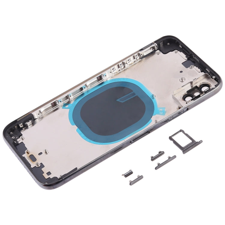 Back Cover with Camera Lens & SIM Card Tray & Side Keys for iPhone XS(Black)