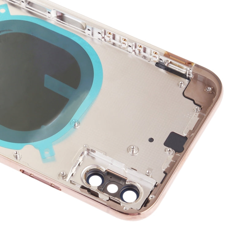 Back Cover with Camera Lens & SIM Card Tray & Side Keys for iPhone XS(Gold)