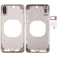 Transparent Back Cover with Camera Lens & SIM Card Tray & Side Keys for iPhone XS(Gold) - Back Cover by PMC TechLife | Online Shopping South Africa | PMC TechLife