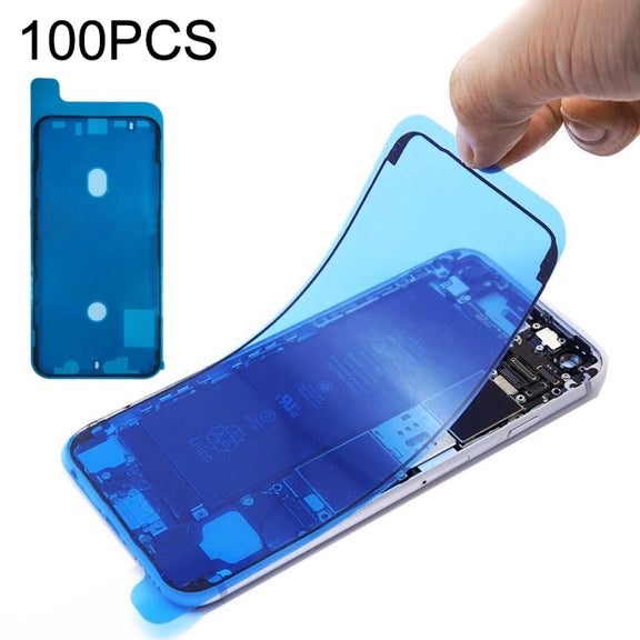 100 PCS LCD Frame Bezel Water-resistant Adhesive Stickers for iPhone XS