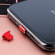 2pcs Universal 8 Pin Charging Port Metal Anti-Dust Plug for iPhone(Red) - Anti-dust & Ear Caps by PMC TechLife | Online Shopping South Africa | PMC TechLife