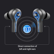 278 TWS External Noise Cancelling Touch Bluetooth Earphone with Charging Box, Support LED Power Digital Display & Breathing Lights & Call & Voice Assistant(Black)