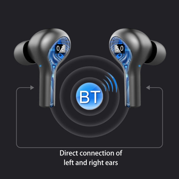 278 TWS External Noise Cancelling Touch Bluetooth Earphone with Charging Box, Support Three-screen Battery Display & Power Bank & Call & Voice Assistant(White)