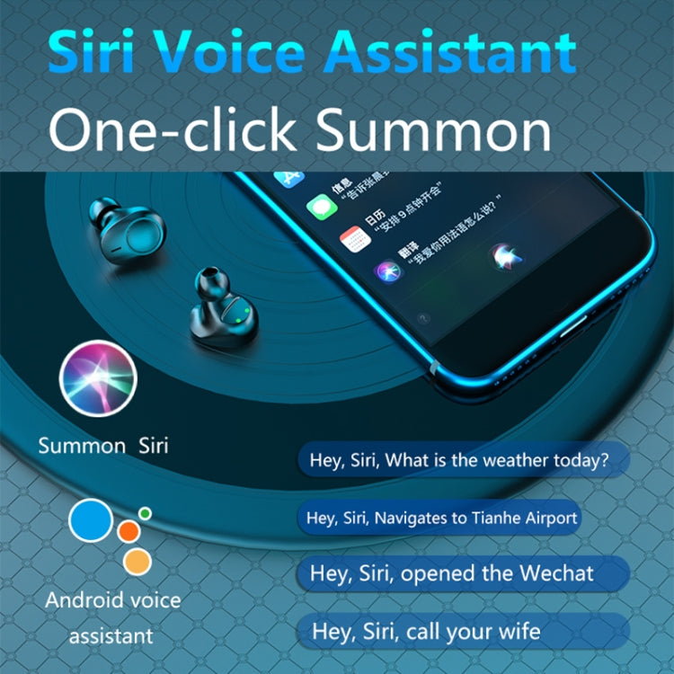 A13 TWS CVC8.0 and DSP Dual Noise Cancelling Touch Bluetooth Earphone with Charging Box, Support LED Digital Display & Clock & Flashlight & HD Call & Siri & Power Bank(Black) - TWS Earphone by PMC TechLife | Online Shopping South Africa | PMC TechLife