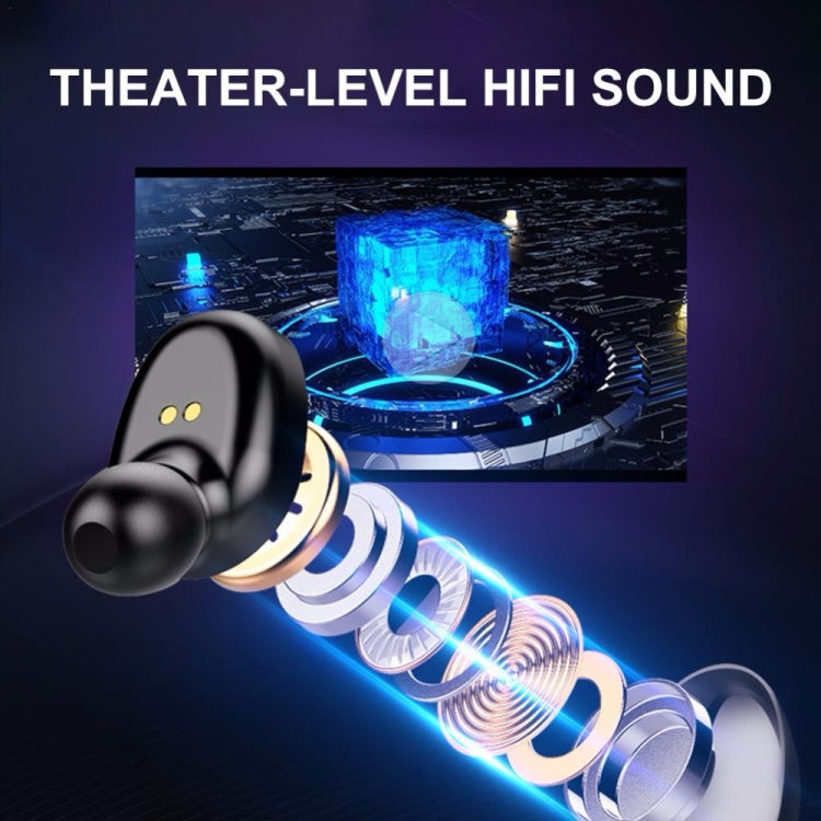 F9-5 Intelligent Noise Cancelling Touch Bluetooth Earphone with Charging Box, Supports Three-screen LED Power Display & HD Call & Power Bank & Siri(White) - Bluetooth Earphone by PMC TechLife | Online Shopping South Africa | PMC TechLife