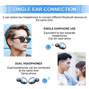 F9-6 TWS CVC8.0 Noise Cancelling Touch Bluetooth Earphone with Pull-out Cylindrical Charging Box, Support LED Power Digital Display & Call & Siri(Black)