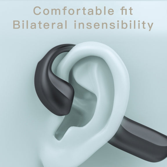 G100 Bluetooth 5.0 Wireless Ear-mounted Sports Water-resistant Bone Conduction Earphone (Black)