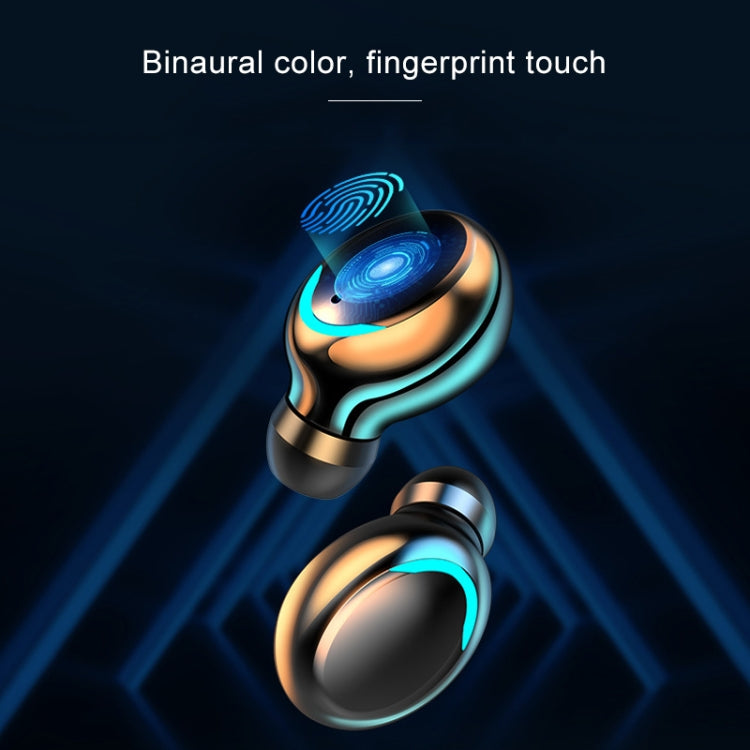 F9-5C Jerry Solution Touch Bluetooth Earphone with Magnetic Charging Box, Support Three-screen LED Power Display & Power Bank & Call & Siri & Hand Strap (Black) - Bluetooth Earphone by PMC TechLife | Online Shopping South Africa | PMC TechLife