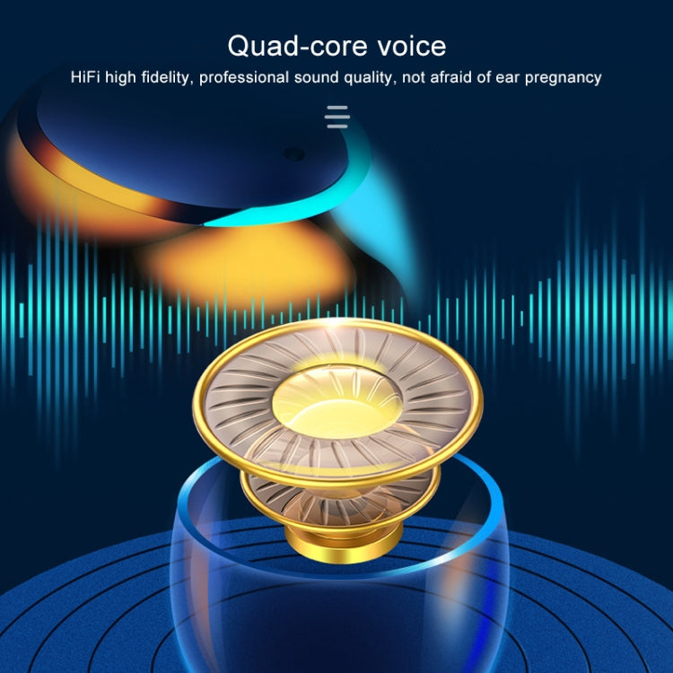 F9-5C Jerry Solution Touch Bluetooth Earphone with Magnetic Charging Box, Support Three-screen LED Power Display & Power Bank & Call & Siri & Hand Strap (Black) - Bluetooth Earphone by PMC TechLife | Online Shopping South Africa | PMC TechLife