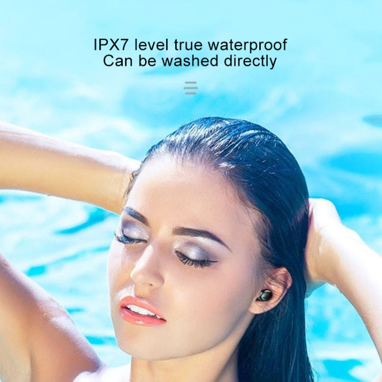 F9-5C Three-screen Digital Display Noise Reduction Bluetooth Earphone with Hand Strap(Black) - Bluetooth Earphone by PMC TechLife | Online Shopping South Africa | PMC TechLife