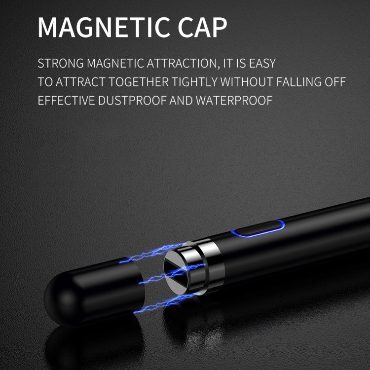 JOYROOM JR-K811 Excellent Series Micro USB Rechargeable Active Capacitive Stylus Pen with Magnetic Cap, Compatible with Android & IOS(Black)