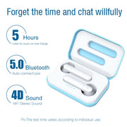X26 TWS  Bluetooth 5.0 Wireless Touch Bluetooth Earphone with Magnetic Attraction Charging Box, Support Voice Assistant & Call(Pink)
