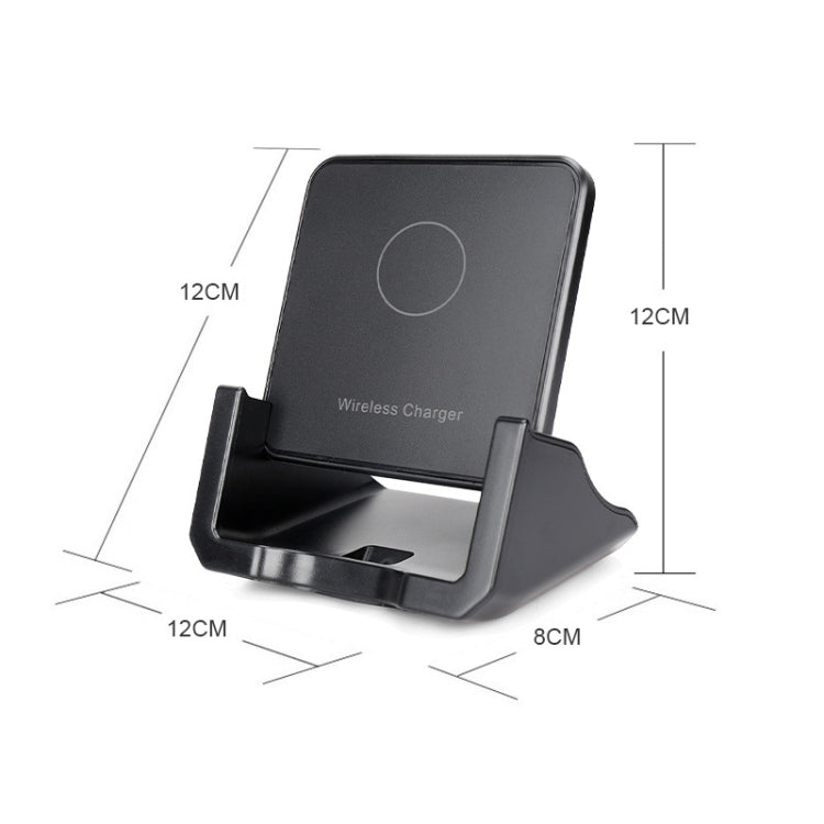A918 10W Mobile Phone Vertical Wireless Quick Charger Holder(Black) - free shipping - PMC TechLife - Order now!