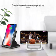 A918 10W Mobile Phone Vertical Wireless Quick Charger Holder(Black)