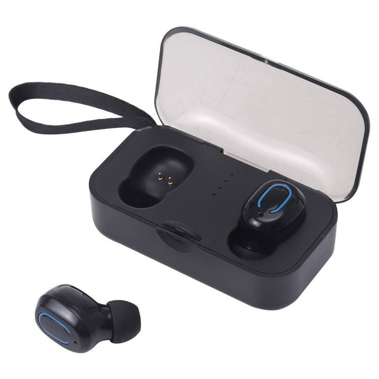 TI8S TWS Dazzling Wireless Stereo Bluetooth 5.0 Earphones with Charging Case(Black) - TWS Earphone by PMC TechLife | Online Shopping South Africa | PMC TechLife