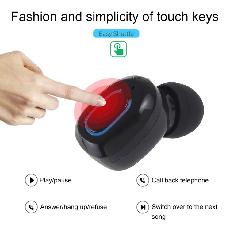 TI8S TWS Dazzling Wireless Stereo Bluetooth 5.0 Earphones with Charging Case(Black) - TWS Earphone by PMC TechLife | Online Shopping South Africa | PMC TechLife