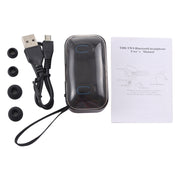 TI8S TWS Dazzling Wireless Stereo Bluetooth 5.0 Earphones with Charging Case(Black)